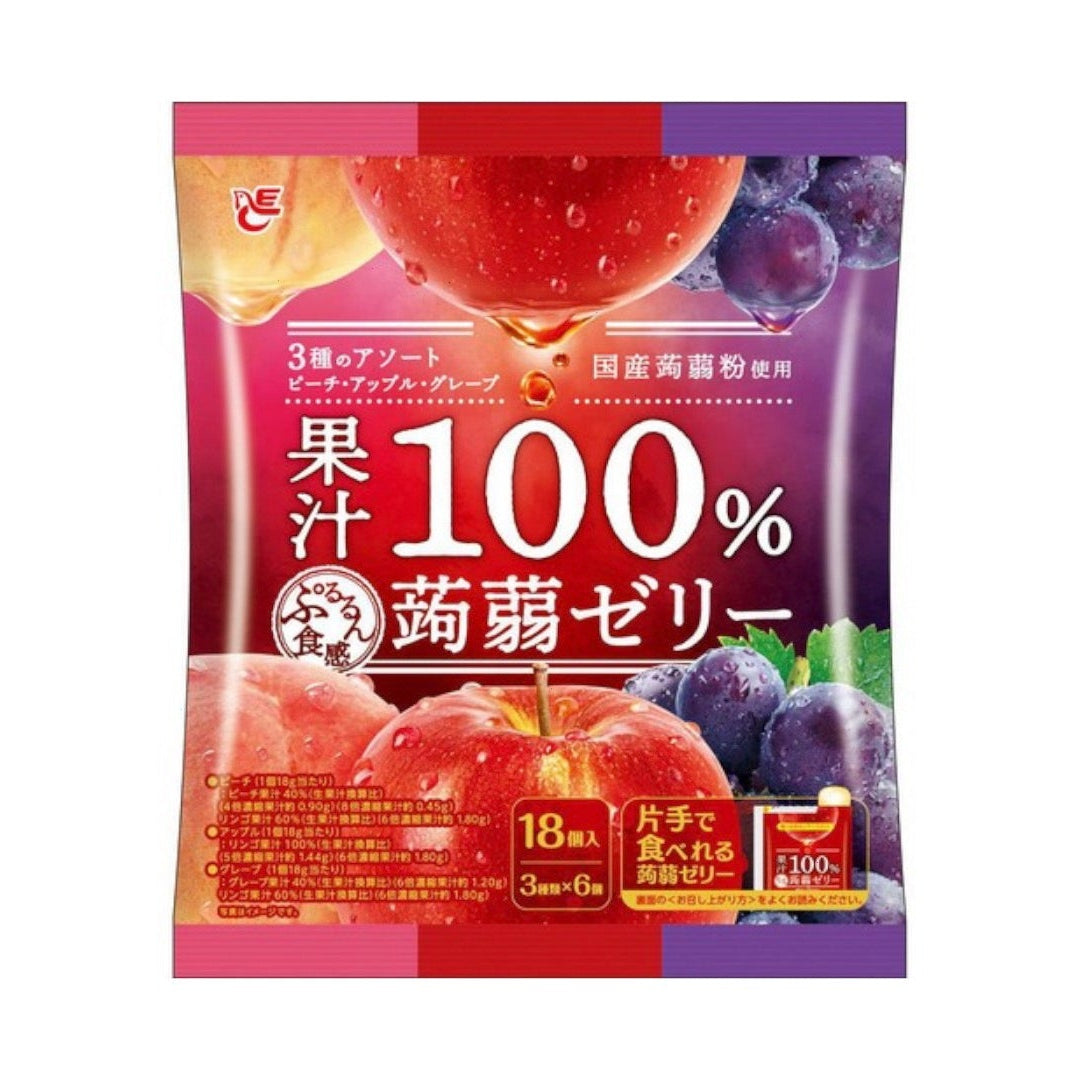 Fruit 100% Konjac JELLY 18 Pieces