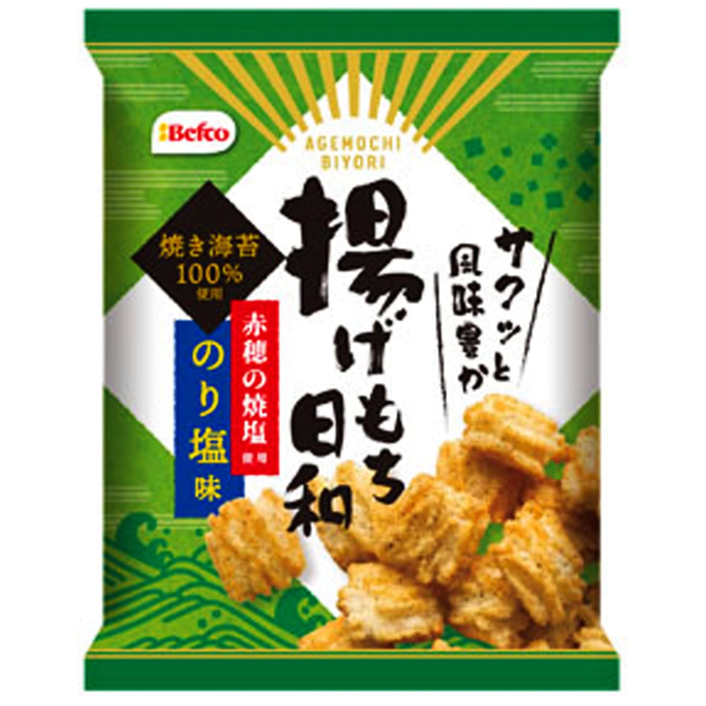 Agemochi Reiscracker "Seaweed&salt flavour" 66g {Mindestens haltbar bis 20.06.2025}