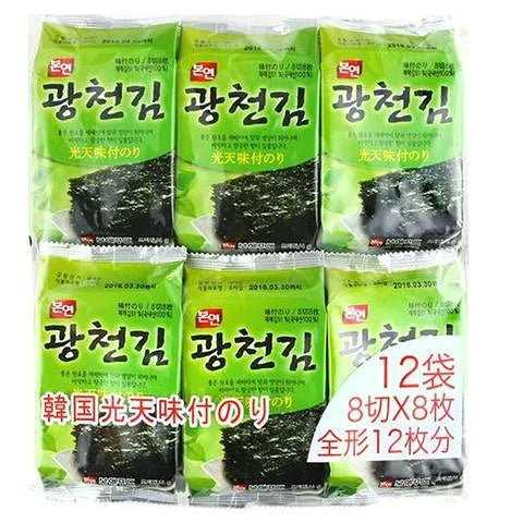 Korean Nori seaweed 6sheets 12p
