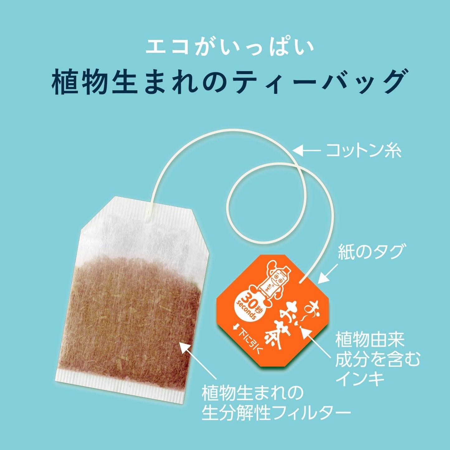Oi Ocha HOJI-CHA (gerösteter grüner Tee) 20 Teebeutel