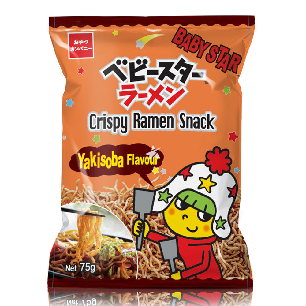 ベビースターラーメン 焼きそば味 細麺 75g