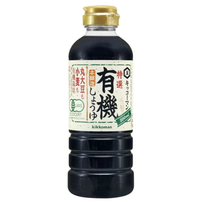 【キッコーマン】有機しょうゆ 500ml『賞味期限2026年5月』