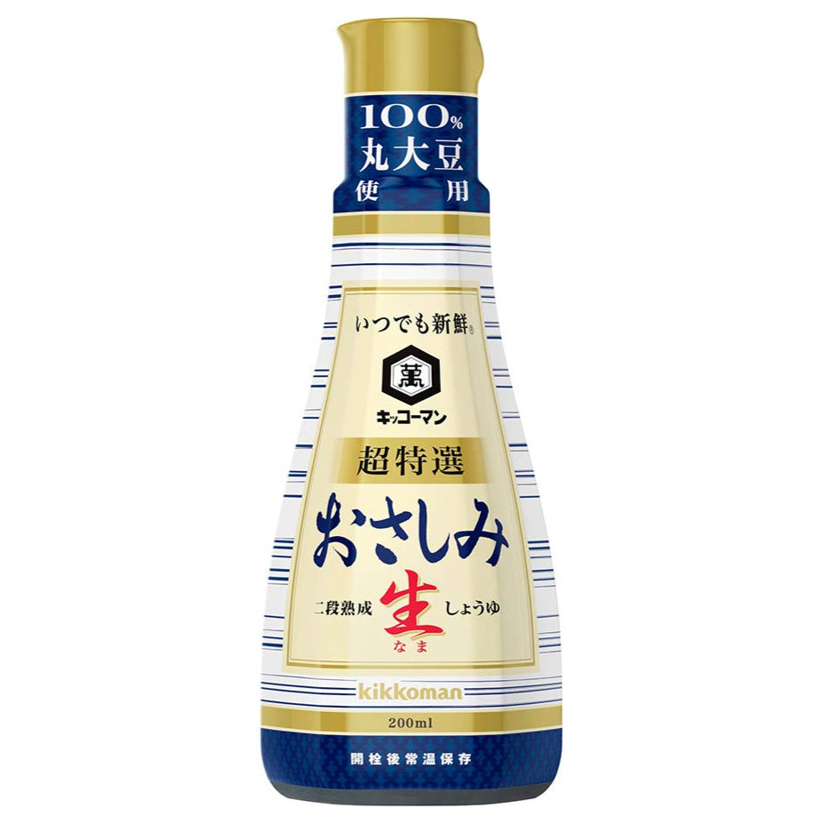 【キッコーマン】いつでも新鮮おさしみ生しょうゆ200ml