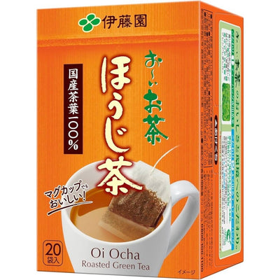 Oi Ocha HOJI-CHA (gerösteter grüner Tee) 20 Teebeutel {Mindestens haltbar bis 11.2025}