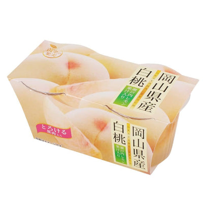 <Goldene Frucht> Okayama Weisses Pfirsichgelee 140 g x 2 Stück
