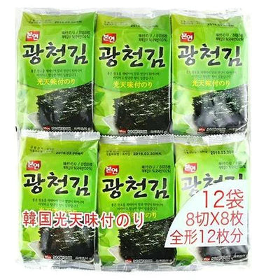 Korean Nori seaweed 6sheets 12p