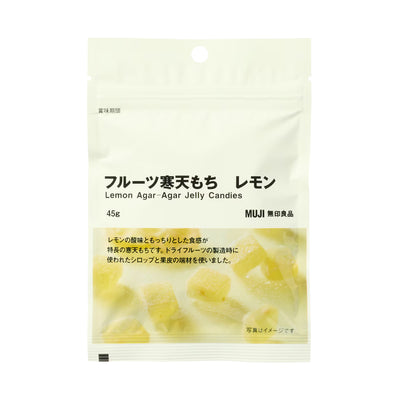 [MUJI] Fruit Agar Mochi Lemon 45g