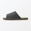 [MUJI] Pantoufles en jonc de mer à bout ouvert / Chaussures d'intérieur "Gris anthracite" Taille L