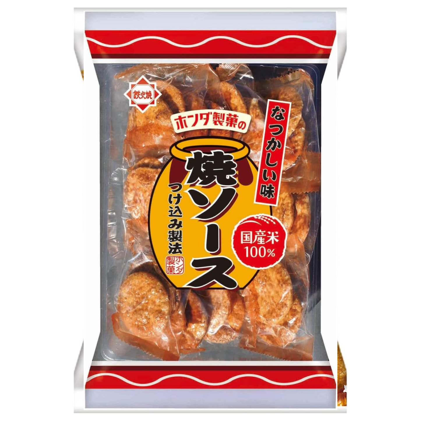Sauce Flavour Rice Crackers 22 pieces [Honda Seika]