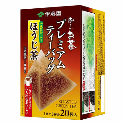 Oi Ocha HOJI-CHA (gerösteter grüner Tee) "Premium-Teebeutel" 20 Teebeutel