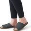 [MUJI] Pantoufles en jonc de mer à bout ouvert / Chaussures d'intérieur "Gris anthracite" Taille L