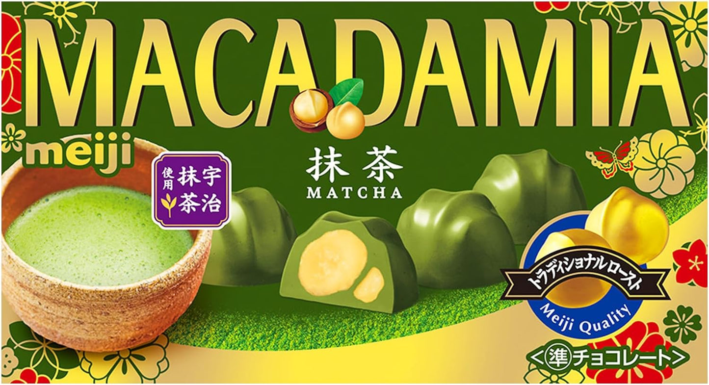 Macadamia Chocolate "Matcha" 9 pieces [meiji]