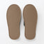 [MUJI] Pantoufles en jonc de mer à bout ouvert / Chaussures d'intérieur "Gris anthracite" Taille L