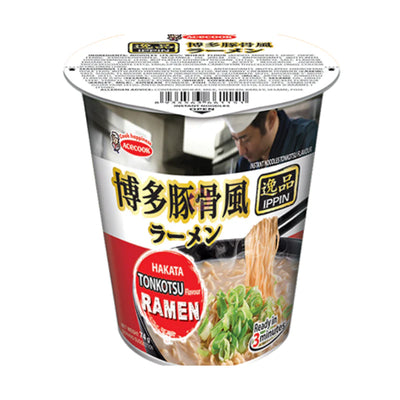 [Ace Cook] Ippin Instant-RAMEN-NUDELN im Becher „Tonkotsu“ {Mindestens haltbar bis 30.08.2025}