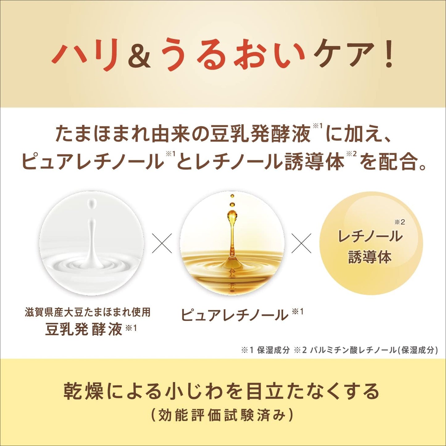 Faltenemulsion "Soja-Isoflavone, reines Retinol" [Nameraka Honpo]