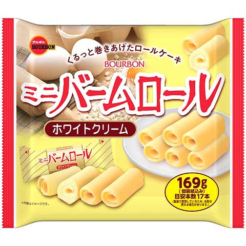Mini baum roll white cream 169g [BOURBON]
