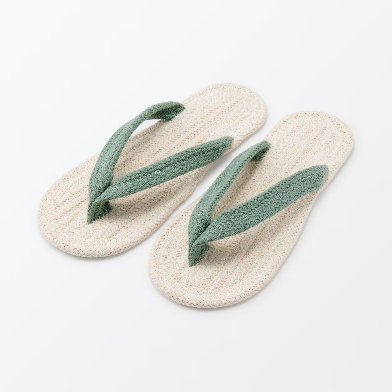 [MUJI] Zimmersandale „Smoky Green“ Größe L (25 – 26,5 cm)