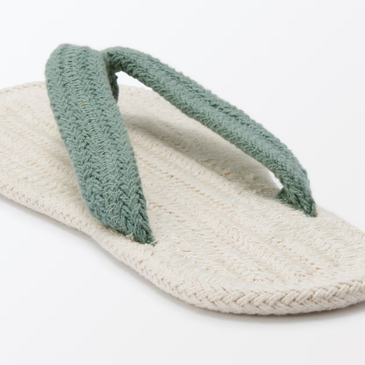 [MUJI] Zimmersandale „Smoky Green“ Größe L (25 – 26,5 cm)