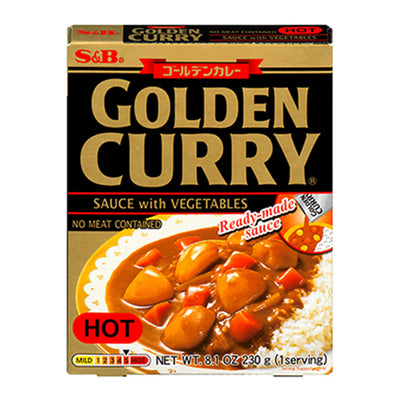 GOLDEN VEGETABLE CURRY Instant 230g "Hot" [S&B]