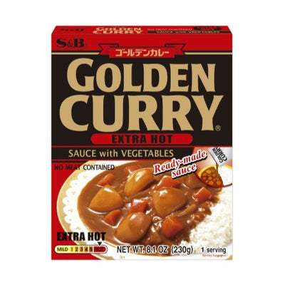 GOLDEN VEGETABLE CURRY Instant 230g "Extra hot" [S&B]