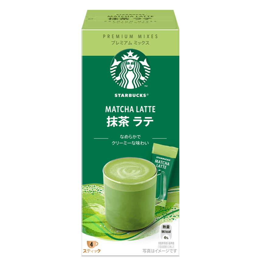 [STARBUCKS] Premium Mix Matcha Latte 4 pieces